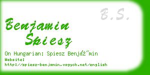 benjamin spiesz business card